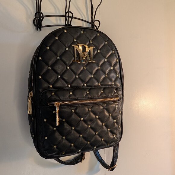 Badgley Mischka Diamond Quilted Backpack EUC - Picture 2 of 7